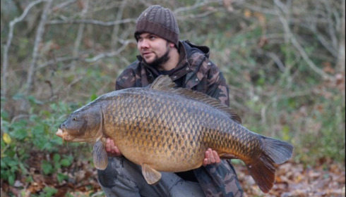 A 57 lb 8 oz carp from Old Oaks, Dec 2018