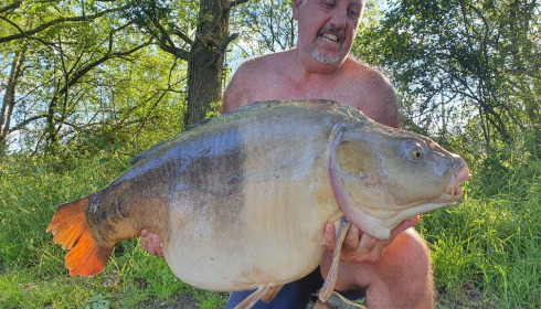 A 60 lb carp from Old Oaks, Jun 2021