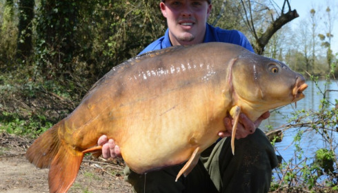 A 42 lb 2 oz carp from Old Oaks, Apr 2015