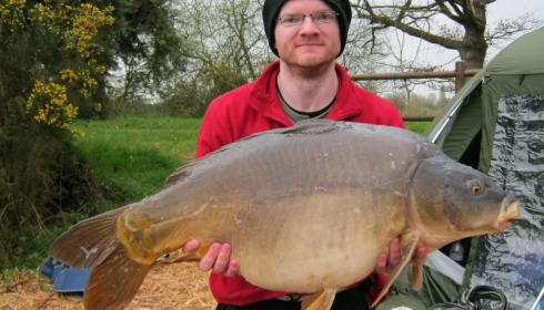A 44 lb 8 oz carp from Old Oaks, Matthew Rhodes, Apr 2015