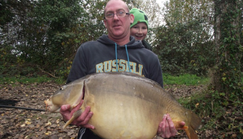 A 48 lb carp from Old Oaks, Paul Burksfield, Nov 2014
