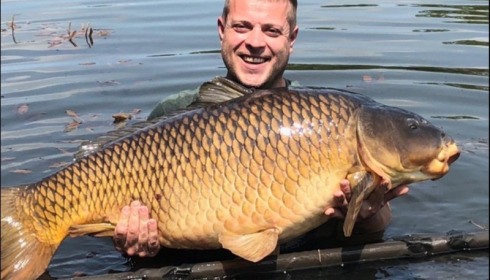 A 68 lb 12 oz carp from Old Oaks, Jun 2019