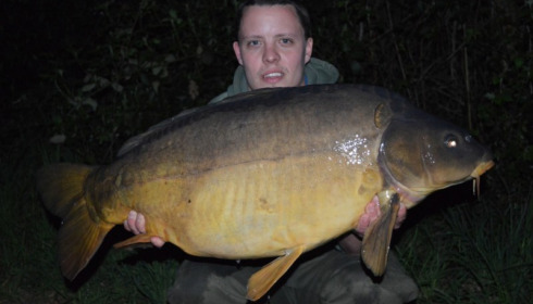 A 38 lb carp from Old Oaks, Apr 2015