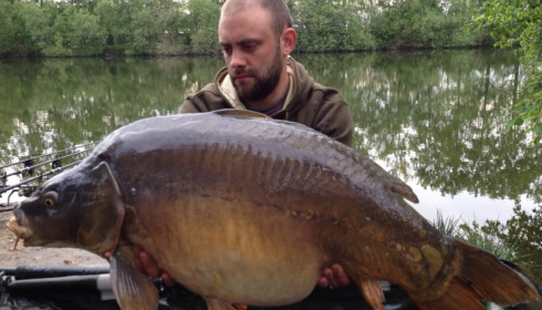 A 39 lb 11 oz carp from Old Oaks, May 2014