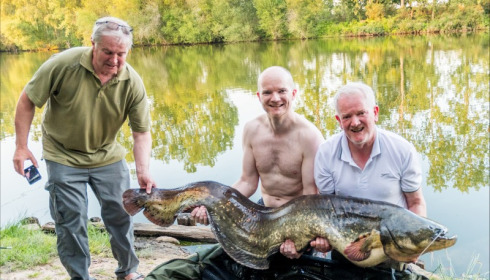 A 105 lb 1 oz catfish from Old Oaks, Stephen J Rhodes, Jun 2018