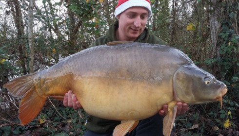 A 40 lb 8 oz carp from Old Oaks, David Wellard, Dec 2015