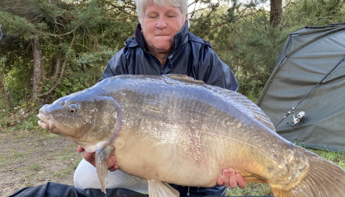 A 56 lb fish from Old Oaks, Lovely common, Sep 2021