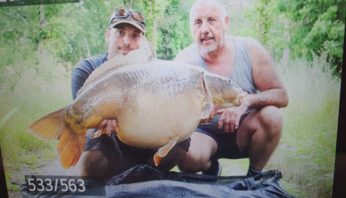 A 60 lb carp from Old Oaks, Jun 2021