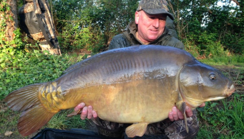 A 43 lb 13 oz carp from Old Oaks, May 2014