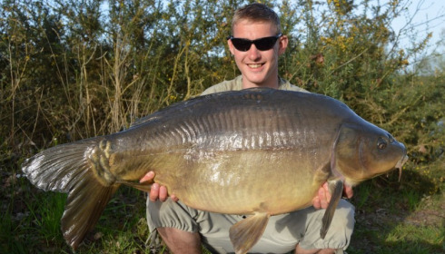 A 35 lb carp from Old Oaks, Apr 2015