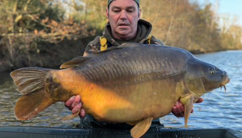 A 55 lb 8 oz fish from Old Oaks, Jan 2023