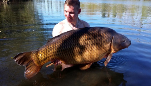 A 64 lb 8 oz carp from Old Oaks, Apr 2015