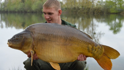 A 40 lb 2 oz carp from Old Oaks, Apr 2015