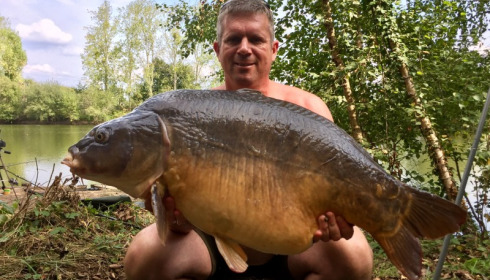 A 45 lb 8 oz carp from Old Oaks, Darren Garrett, Sep 2016