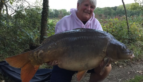 A 47 lb 10 oz carp from Old Oaks, pauline young, Oct 2019