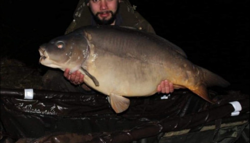 A 42 lb 2 oz carp from Old Oaks, Mar 2019