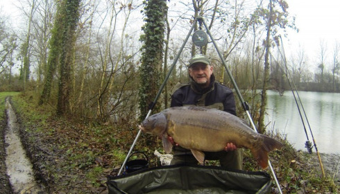 A 43 lb carp from Old Oaks, Stephen Knight, Feb 2014
