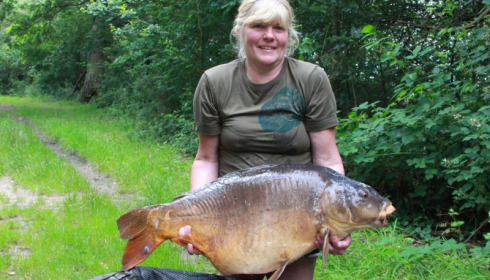 A 40 lb carp from Old Oaks, Karen, Jul 2016
