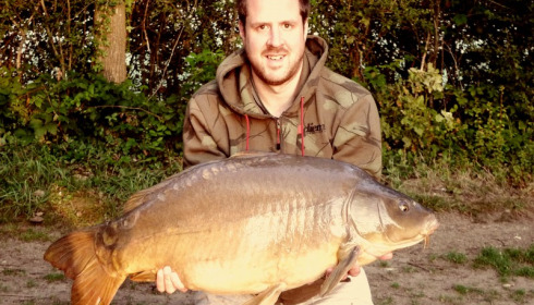 A 46 lb carp from Old Oaks, Matthew Tibbles, Aug 2014