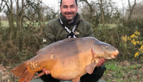 A 57 lb 8 oz fish from Old Oaks, New pb, Mar 2022