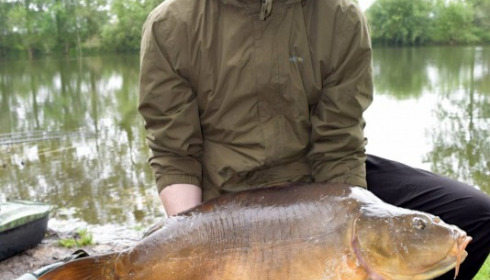 A 53 lb carp from Old Oaks, Matthew John Rhodes, May 2016