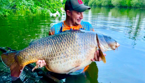 A 70 lb carp from Old Oaks, Sebastien Manea, May 2023