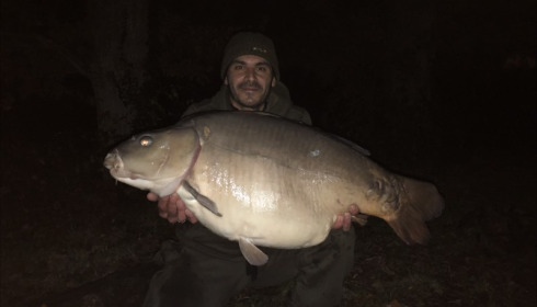 A 52 lb 4 oz carp from Old Oaks, Nicolas Delcolle, Nov 2018