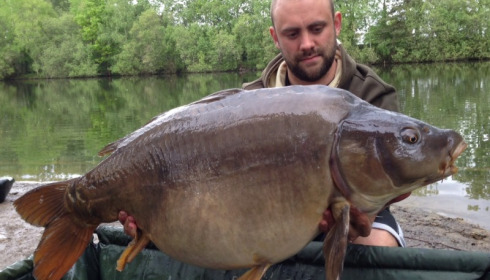 A 48 lb 8 oz carp from Old Oaks, May 2014