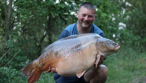A 58 lb 5 oz carp from Old Oaks, Mike Johnson, Jul 2017