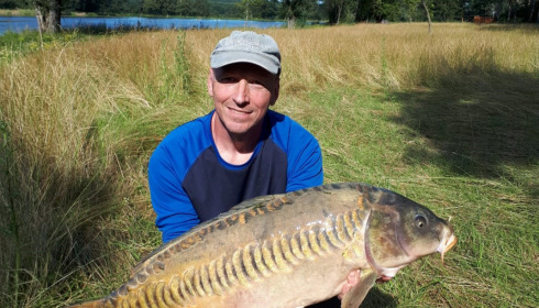 A 27 lb carp from Ragon, Jul 2021