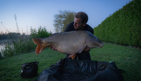 A 45 lb carp from Seigneurie, Bruno, Aug 2021