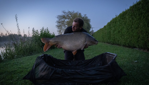 A 45 lb carp from Seigneurie, Bruno, Aug 2021