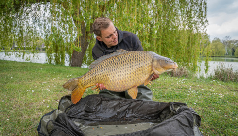 A 35 lb carp from Seigneurie, Bruno, May 2021