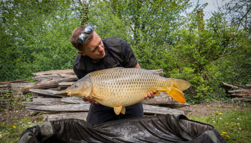 A 24 lb carp from Seigneurie, Bruno, May 2021