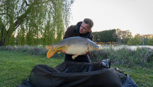 A 24 lb carp from Seigneurie, Bruno, May 2021