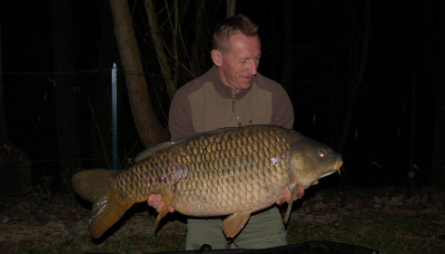A 55 lb carp from Sky Lake, Fabrice Lorant, Apr 2023