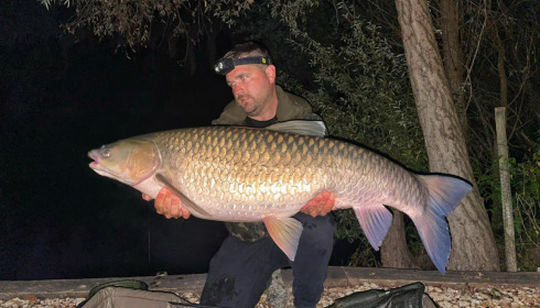 A 50 lb 4 oz grass carp from Sky Lake, Luke popplewell, Oct 2022