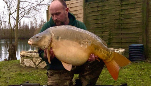 A carp from Sky Lake, Jan 2023