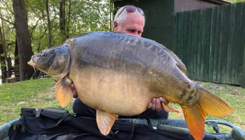A 57 lb carp from Sky Lake, Aug 2021