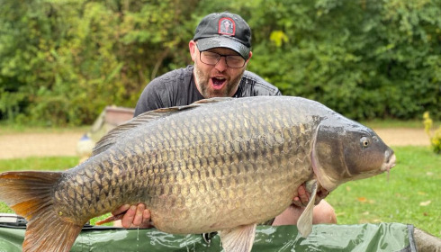 A 67 lb carp from Sky Lake, Sep 2022