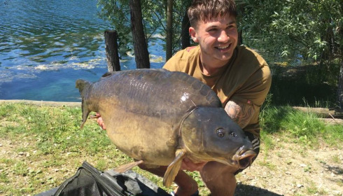 A 52 lb carp from Sky Lake, Scott, Aug 2021