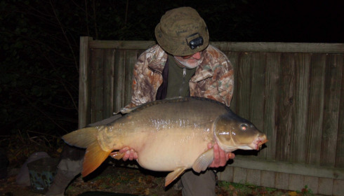 A 43 lb carp from Sky Lake, Mark, Nov 2022