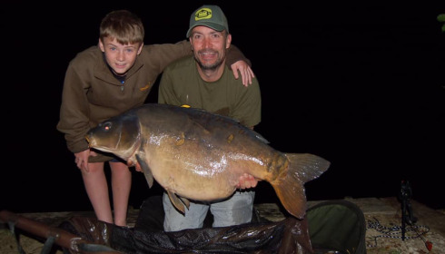 A 66 lb carp from Sky Lake, Sam, Aug 2021