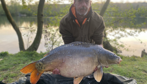 A carp from Sky Lake, Lee west, Apr 2023