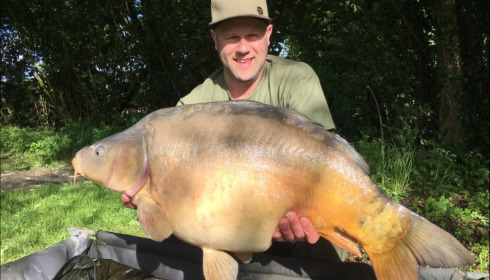 A 40 lb carp from Villefond, Danny Burrell, Apr 2019
