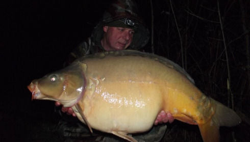 A 35 lb 4 oz carp from Villefond, Steve inns, Feb 2014