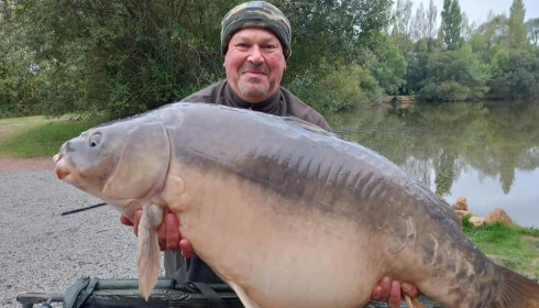 A 56 lb 2 oz carp from Villefond, Oct 2022