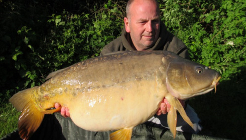 A 29 lb 14 oz carp from Villefond, May 2014