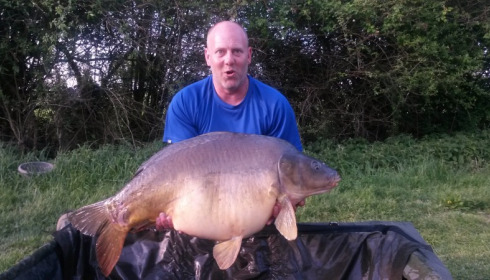 A 45 lb carp from Villefond, Apr 2015