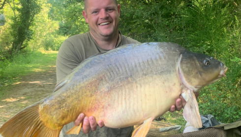 A 31 lb 6 oz fish from Villefond, Mirror, Jun 2023